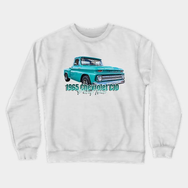 1965 Chevrolet C10 Pickup Truck Crewneck Sweatshirt by Gestalt Imagery